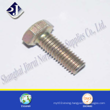 Yellow Zinc Finished Hex Bolt